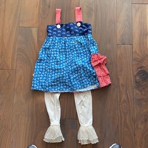 Persnickety dress and leggings